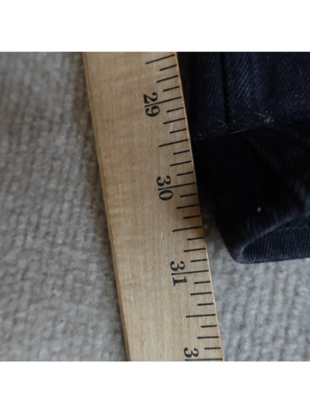 NEUW Mens Jeans 29 x 31 Black Iggy Skinny Selvedge Denim Red Line